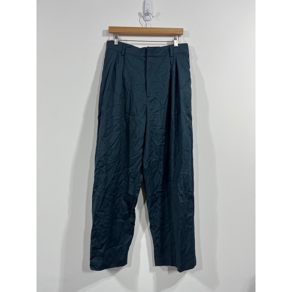 Kallmeyer NY Women 8 Wool Blend Pleated Wide Leg Trousers Pant Career Old Money
